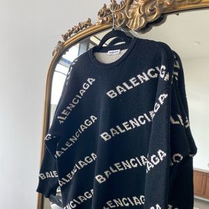 Balenciaga Logo Wool Knit 34